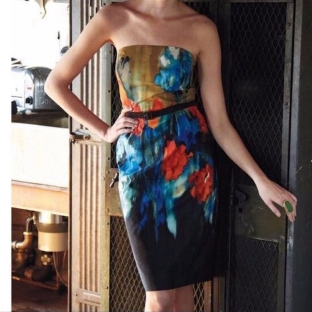 Moulinette Soeurs Anthropologie watercolor dress